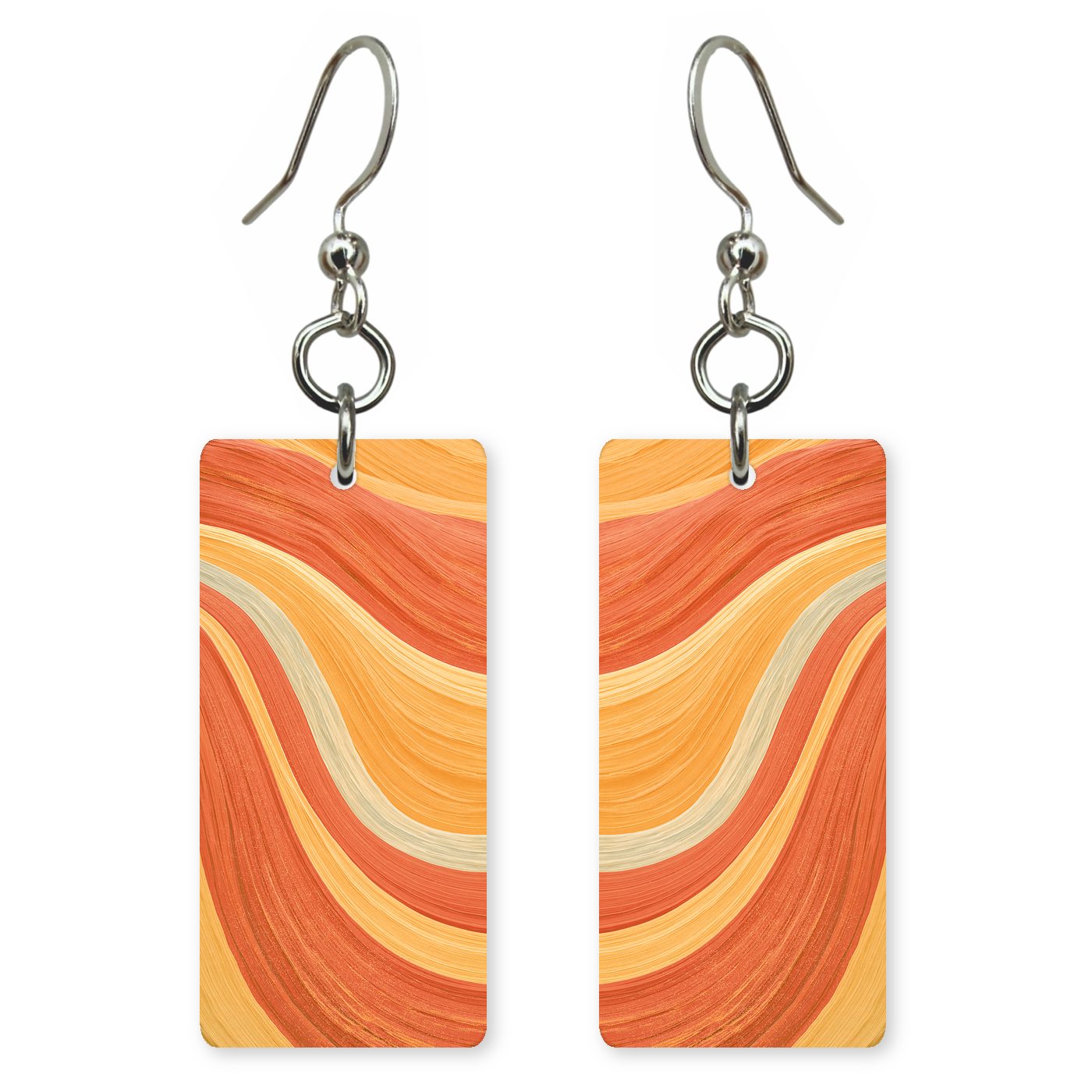 Upper Antelope Canyon Swirling — She's Choosing earrings, shown as a pair