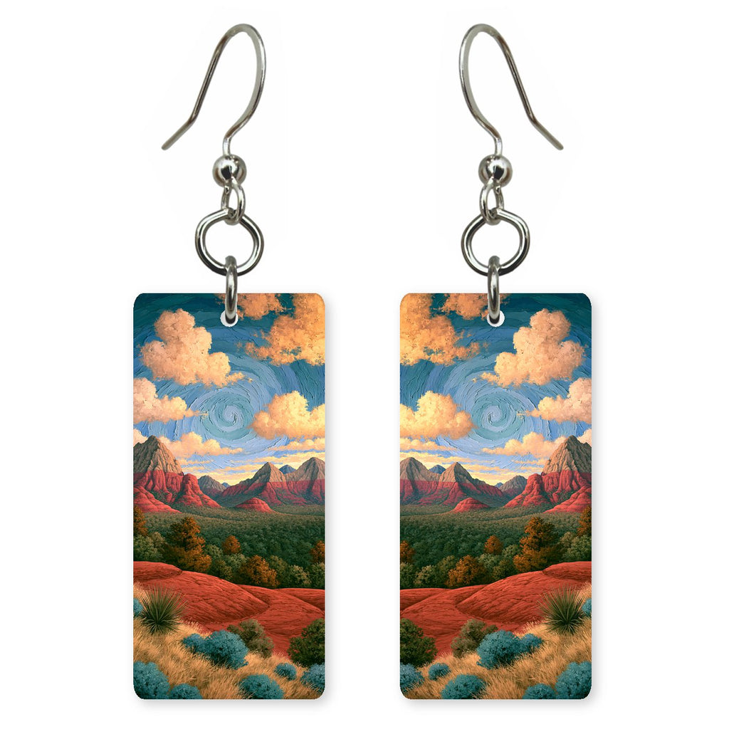 Sedona Arizona Vortex — She's Choosing earrings, shown as a pair