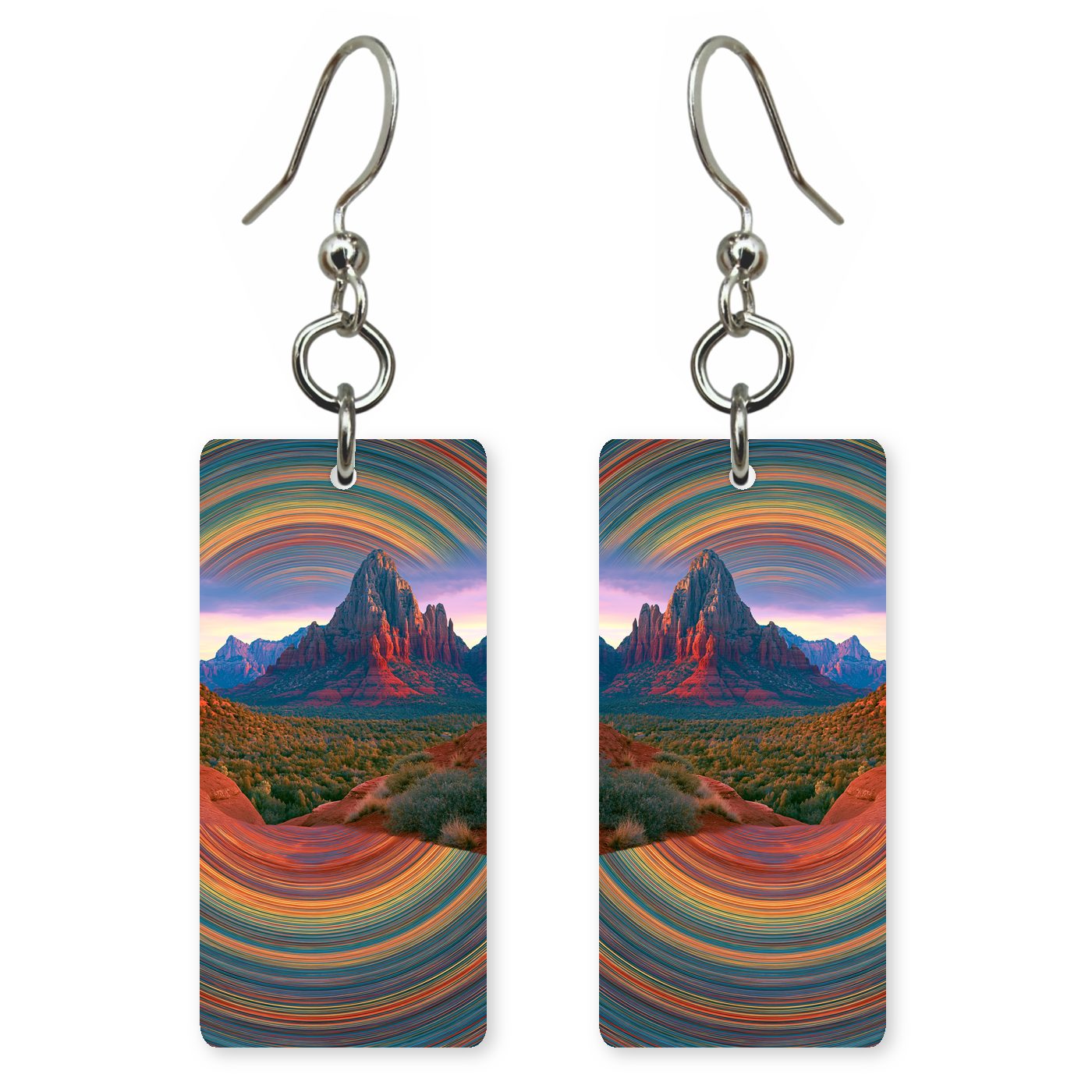 Sedona Arizona Vortex — She's Choosing earrings, shown as a pair