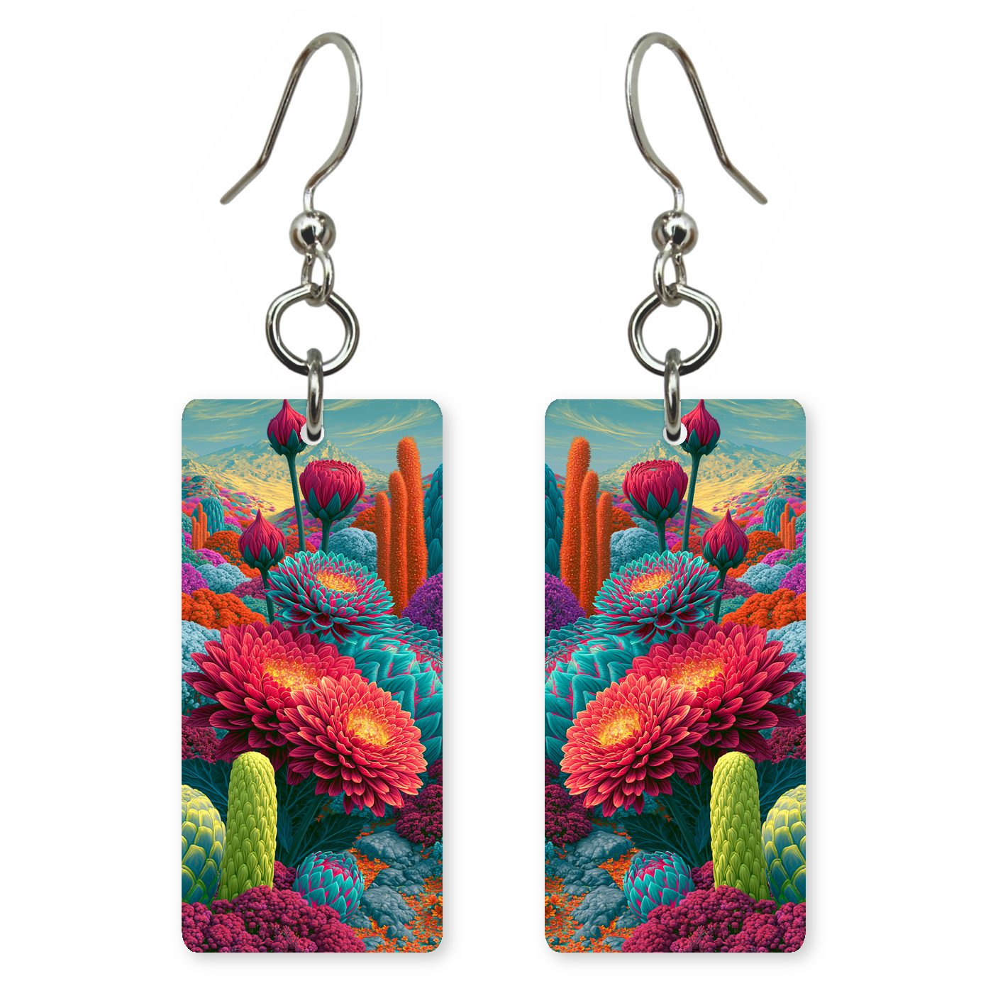 Kytak Alien Planet Botanical — She's Choosing earrings, shown as a pair