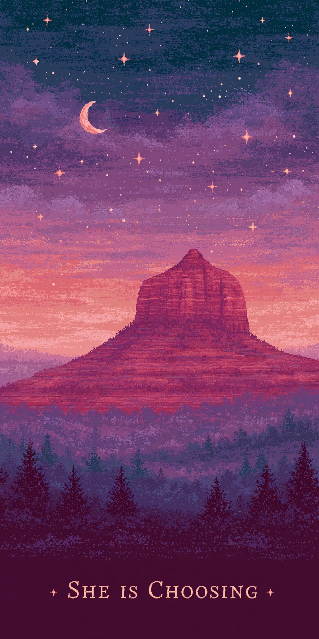 Bell Rock Formation Purple — full design art