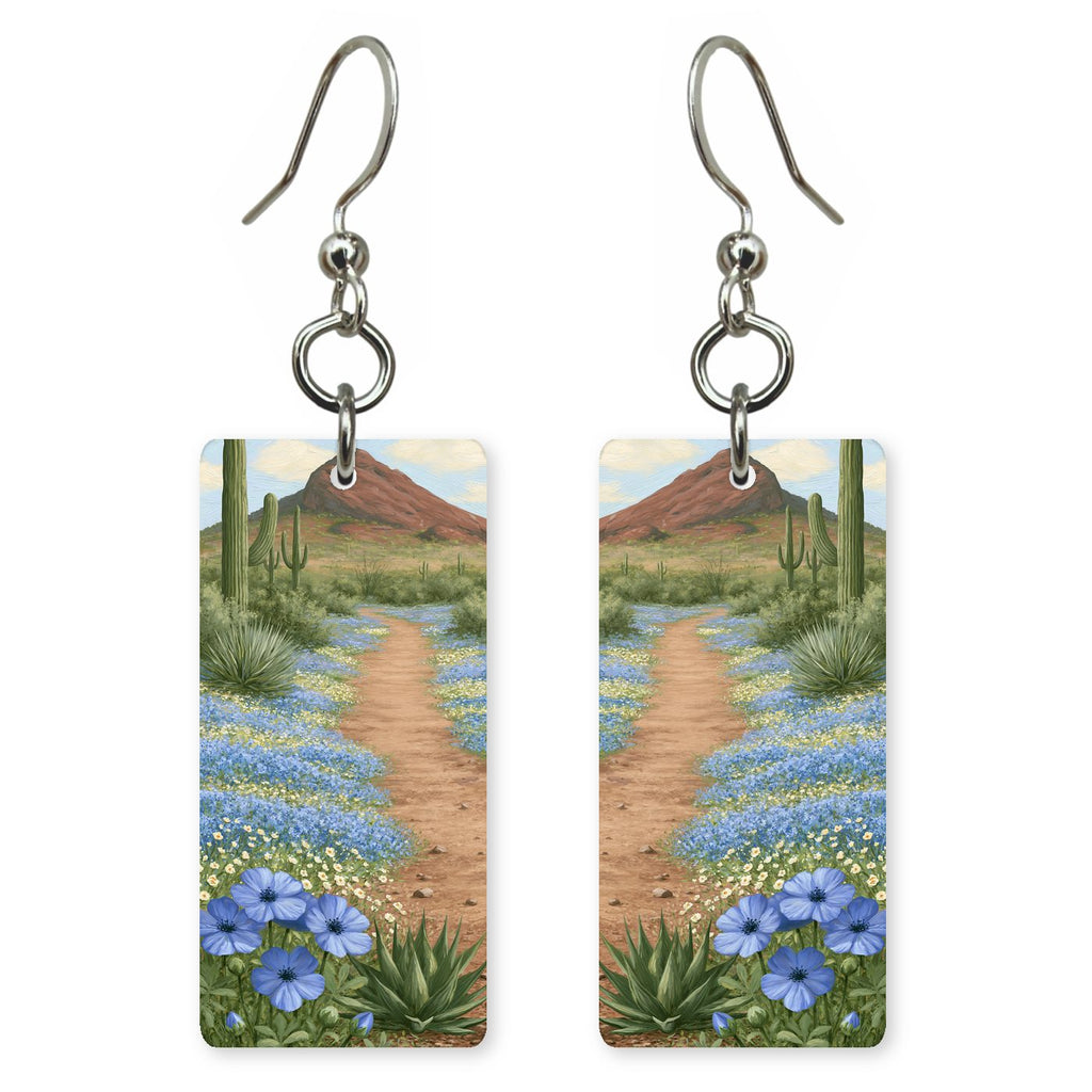 Camelback Mountain Hiking Trail — She's Choosing earrings, shown as a pair