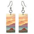 Grand Canyon Sunrise Layered — She's Choosing earrings, shown as a pair