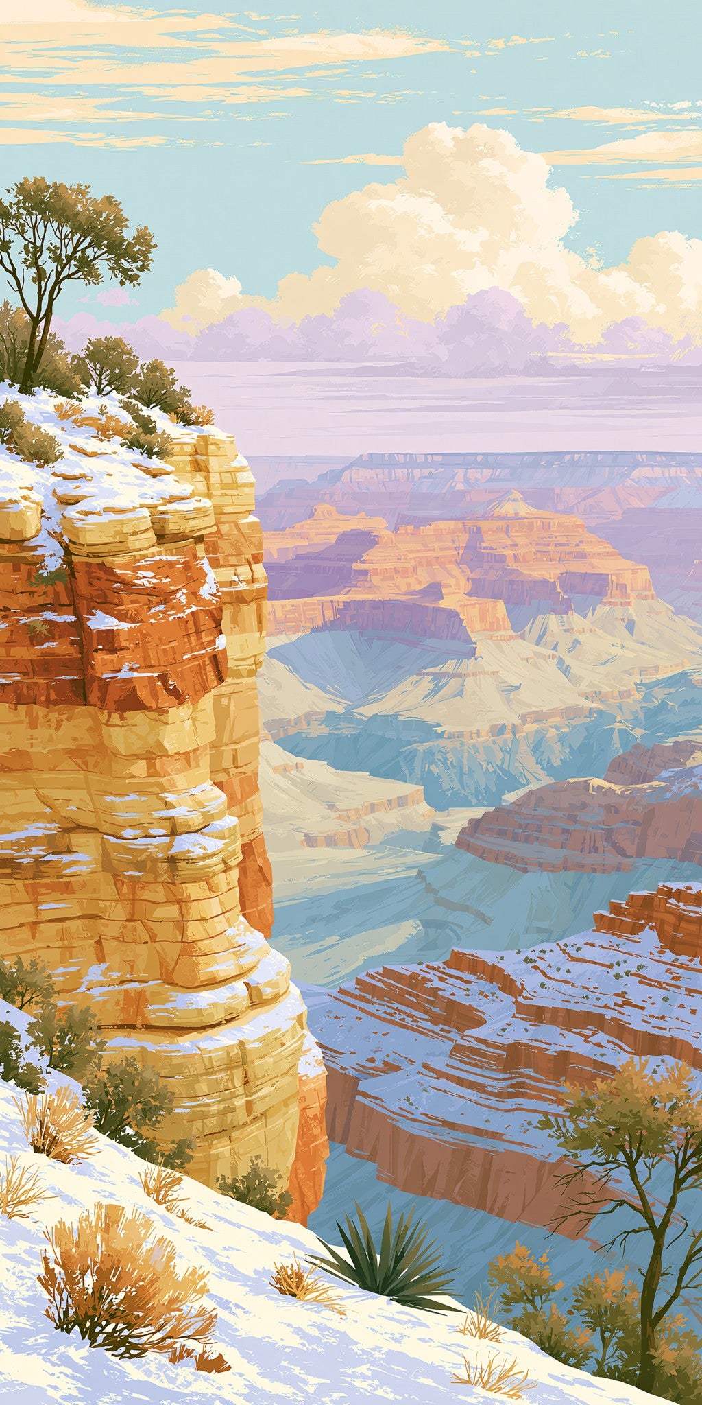 Grand Canyon Winter Dusting — full design art