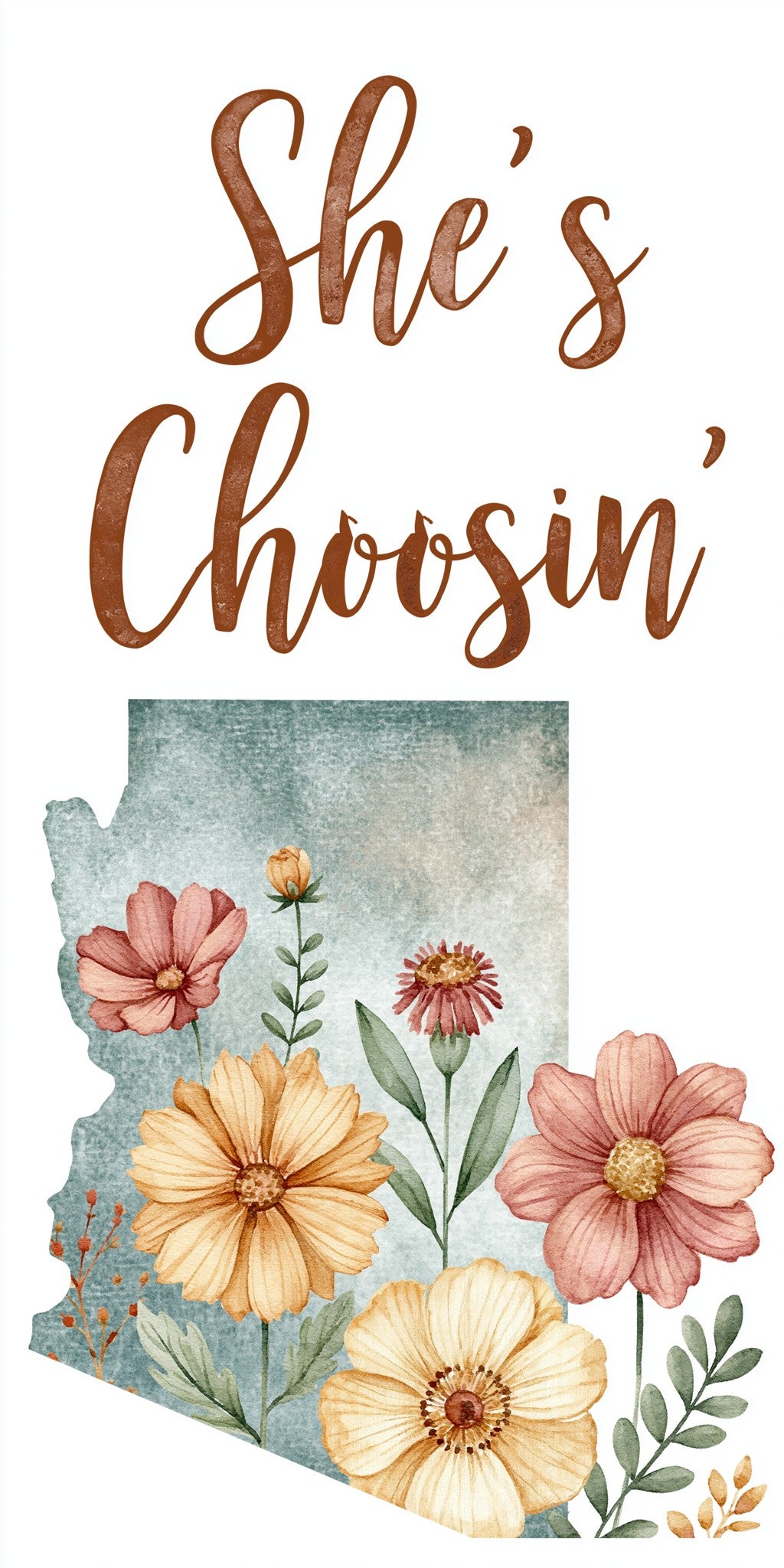 Floral Silhouette — full design art