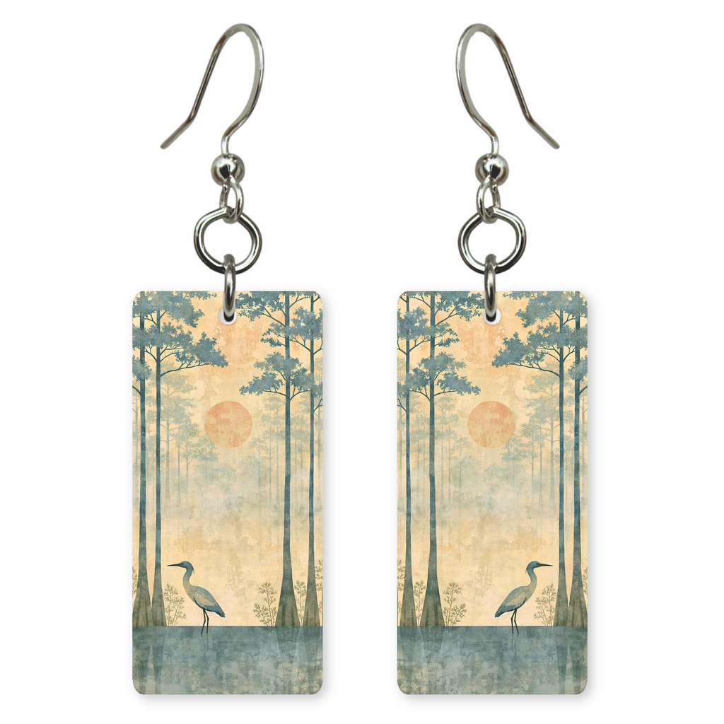 She's Choosing South Carolina Earrings | Green Cypress Reflections