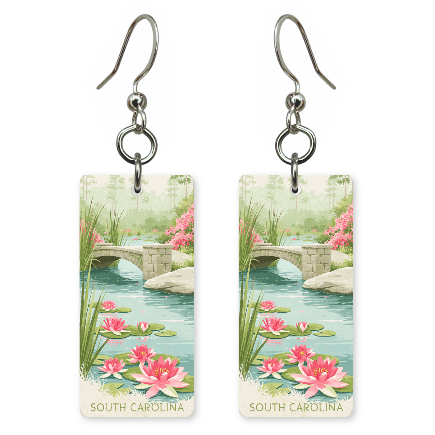 She's Choosing South Carolina Earrings | Lily Pond Bridge