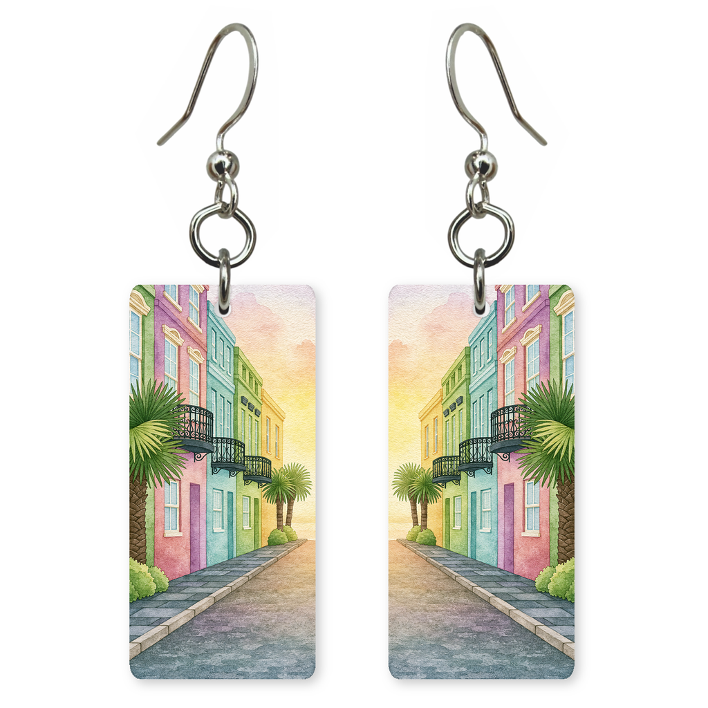 She's Choosing South Carolina Earrings | Rainbow Row