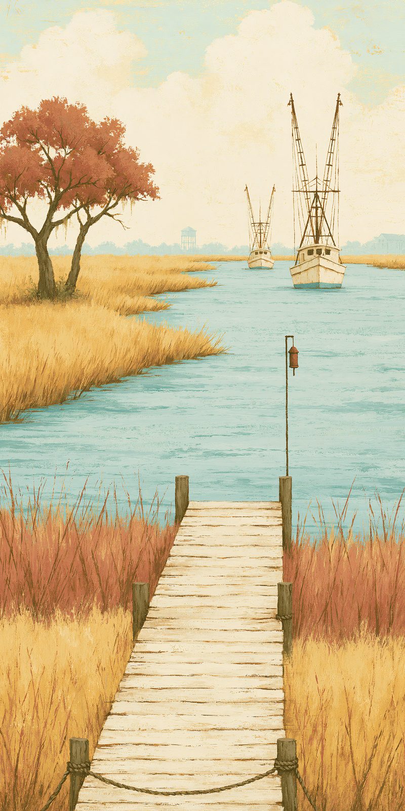 She's Choosing South Carolina Earrings | Shrimp Boat Dock