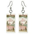 Badlands Cabin — She's Choosing earrings, shown as a pair
