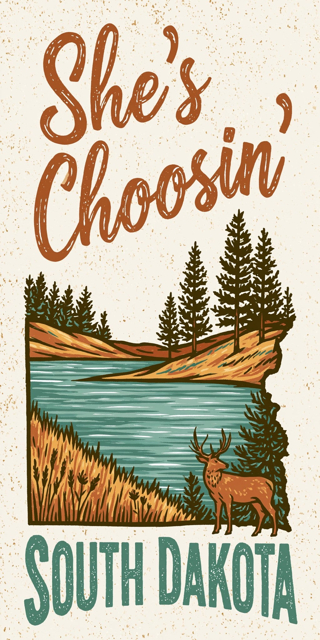 River Deer — full design art