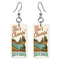 River Deer — She's Choosing earrings, shown as a pair
