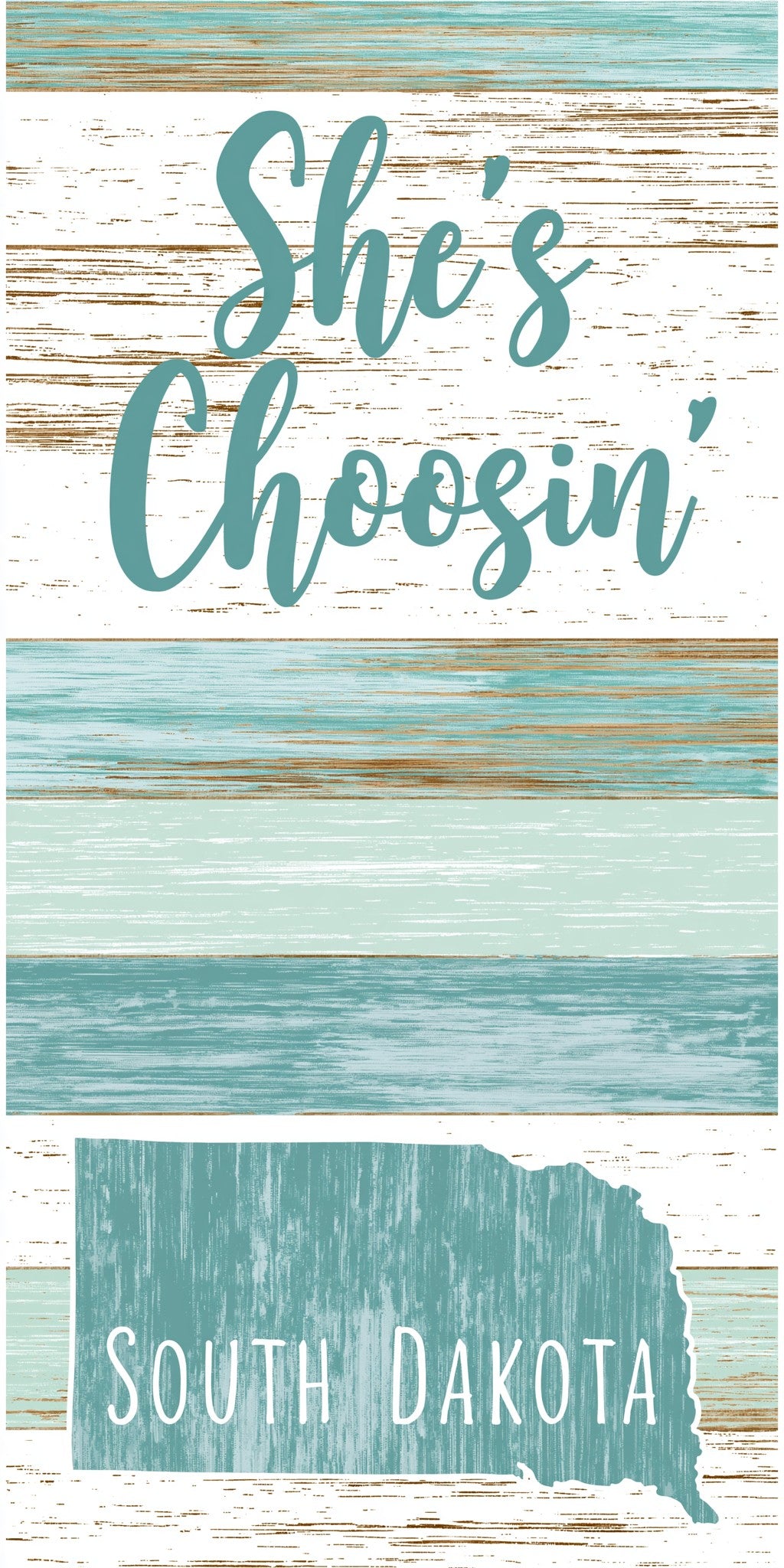 Teal Planks — full design art