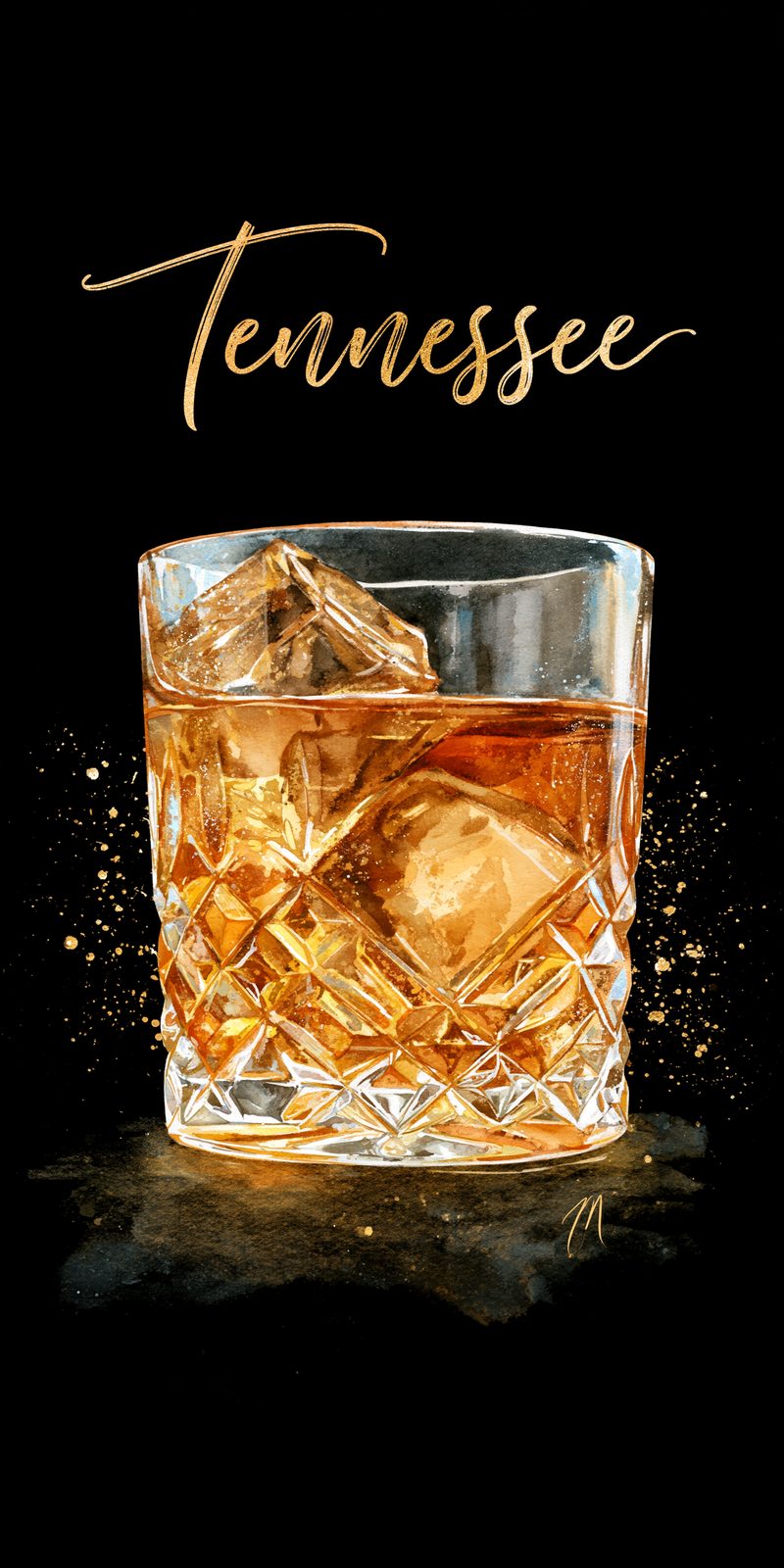 She's Choosing Tennessee Earrings | Tennessee Whiskey Glass