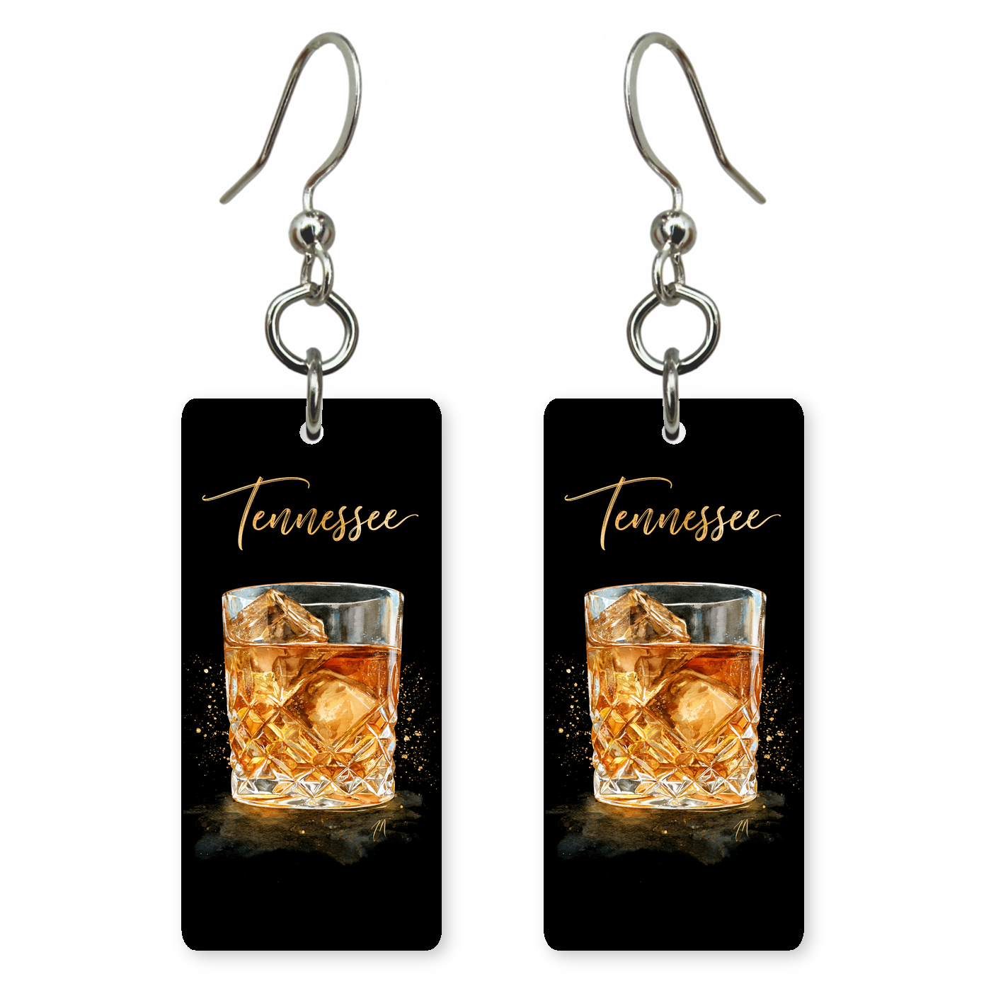 She's Choosing Tennessee Earrings | Tennessee Whiskey Glass
