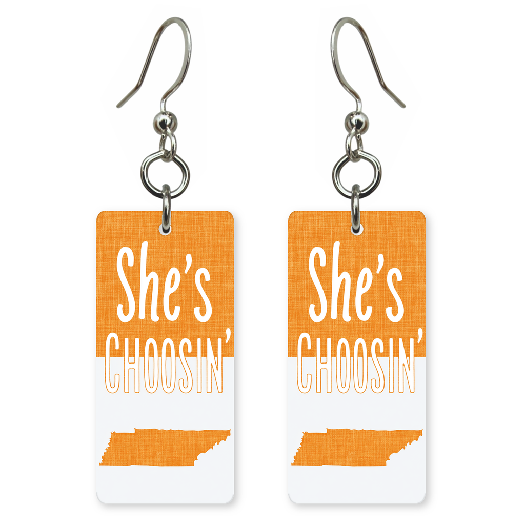 She's Choosing Tennessee Earrings | Choosin Tennessee State