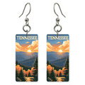 She's Choosing Tennessee Earrings | Tennessee Sunburst Poster
