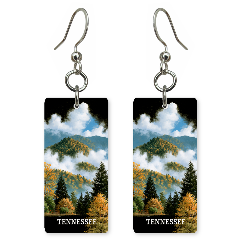 She's Choosing Tennessee Earrings | Smoky Cloudscape