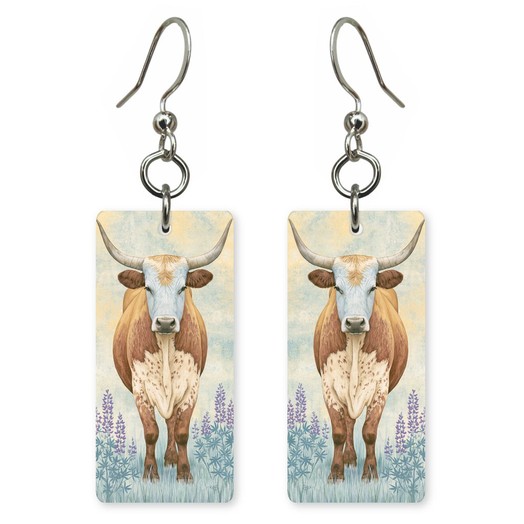 Texas Country Art — She's Choosing earrings, shown as a pair