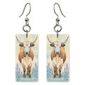 Texas Country Art — She's Choosing earrings, shown as a pair