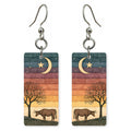 Texas Country Art — She's Choosing earrings, shown as a pair