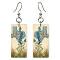 Texas Nature Art — She's Choosing earrings, shown as a pair