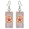 Texas Star Art — She's Choosing earrings, shown as a pair