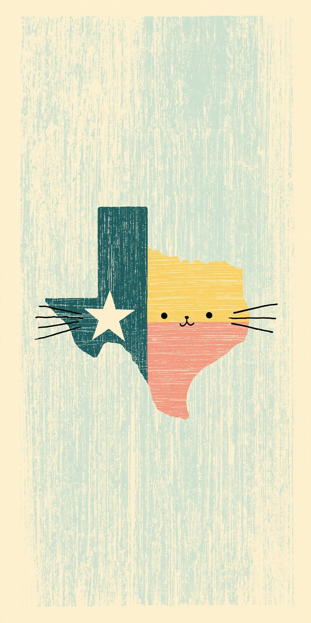 Cute Texas Art — full design art