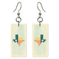 Cute Texas Art — She's Choosing earrings, shown as a pair