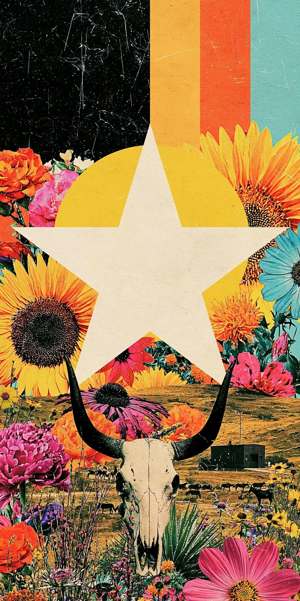 Texas Star Flag — full design art