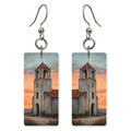 Texas Art — She's Choosing earrings, shown as a pair