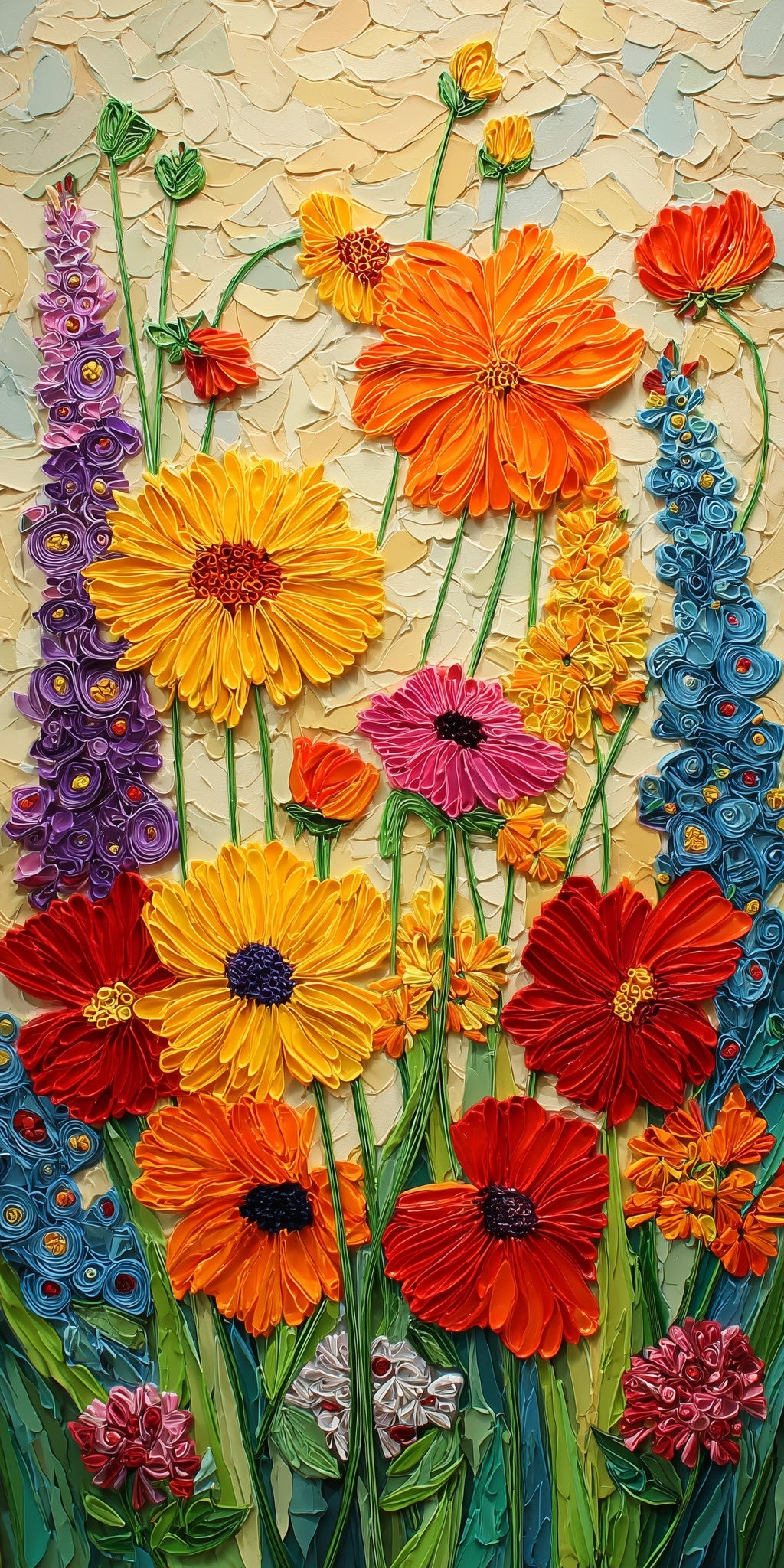 Texas Flower Art — full design art