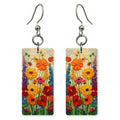 Texas Flower Art — She's Choosing earrings, shown as a pair