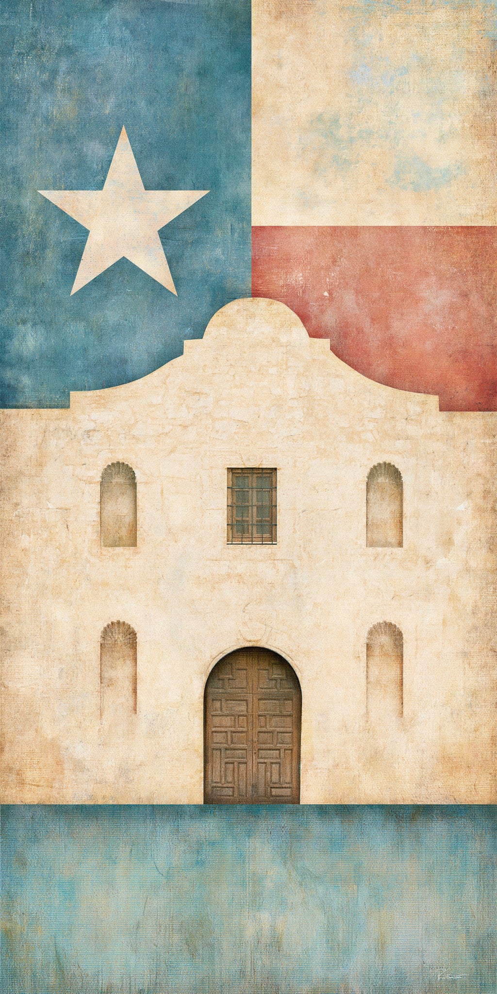Texas Alamo Art — full design art
