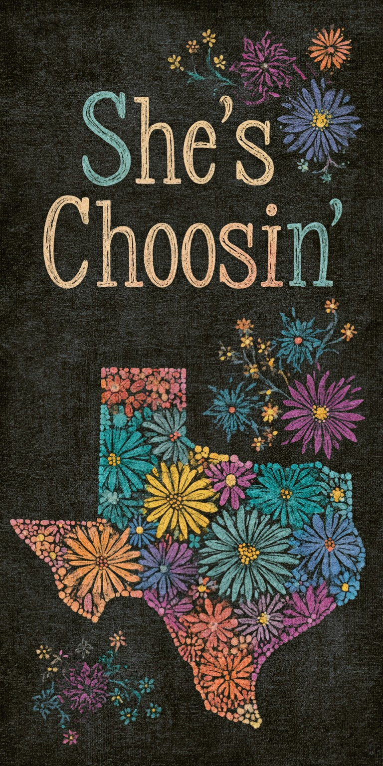She's Choosing Texas Earrings | Texas Bloom Card | SC43B45