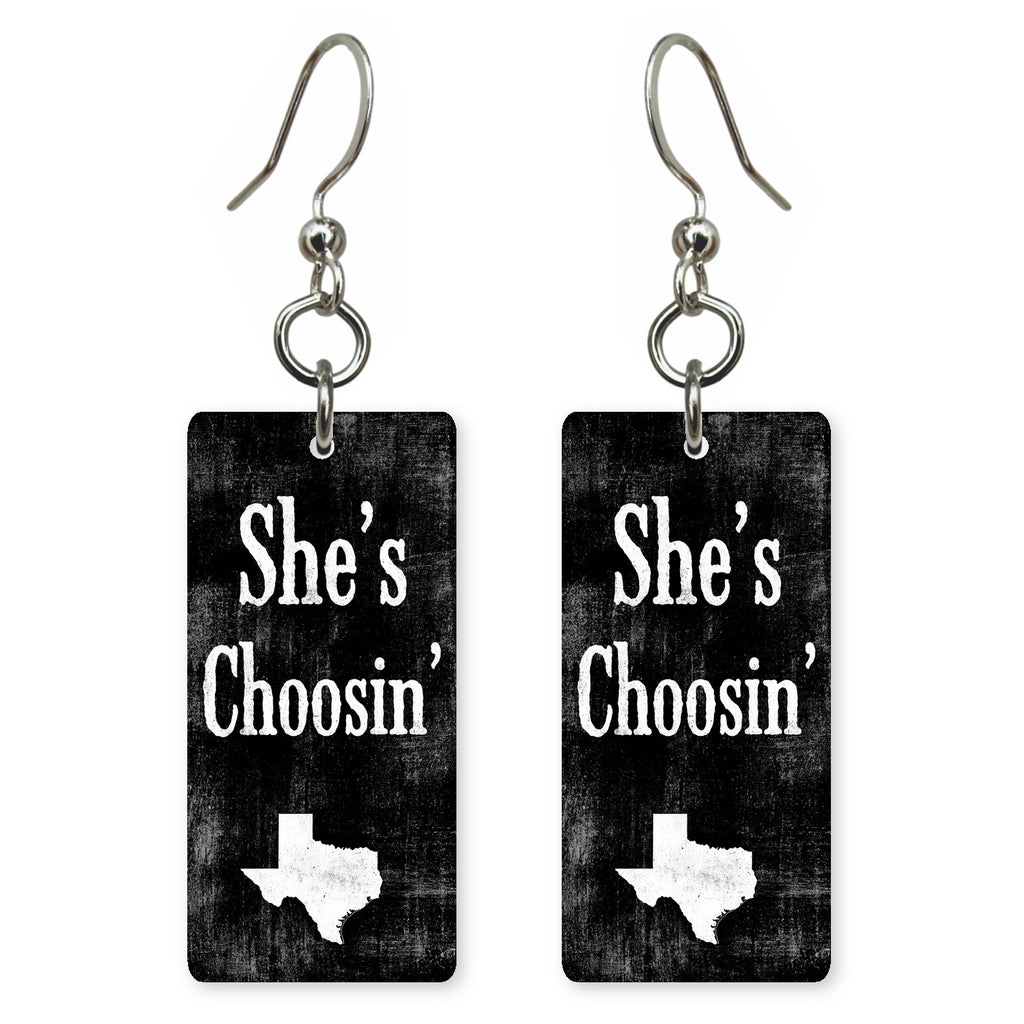 Texas texas chalkboard earrings