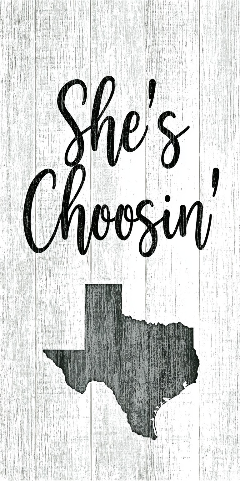 She's Choosing Texas Earrings | Texas White Script | SC43B47