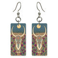 Texas Art — She's Choosing earrings, shown as a pair