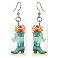 Texas Art — She's Choosing earrings, shown as a pair