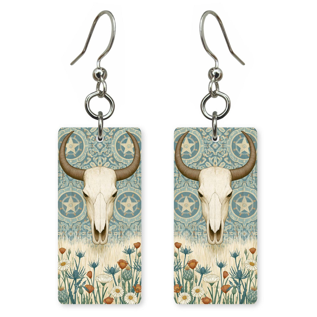 Texas Country Art — She's Choosing earrings, shown as a pair