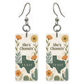 Cactus Florals — She's Choosing earrings, shown as a pair