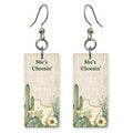 Cactus Cream — She's Choosing earrings, shown as a pair