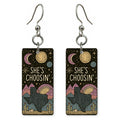 Night Desert Moon — She's Choosing earrings, shown as a pair