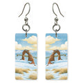 Delicate Arch Winter Snow — She's Choosing earrings, shown as a pair