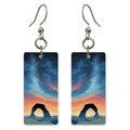 Delicate Arch Milky Way — She's Choosing earrings, shown as a pair