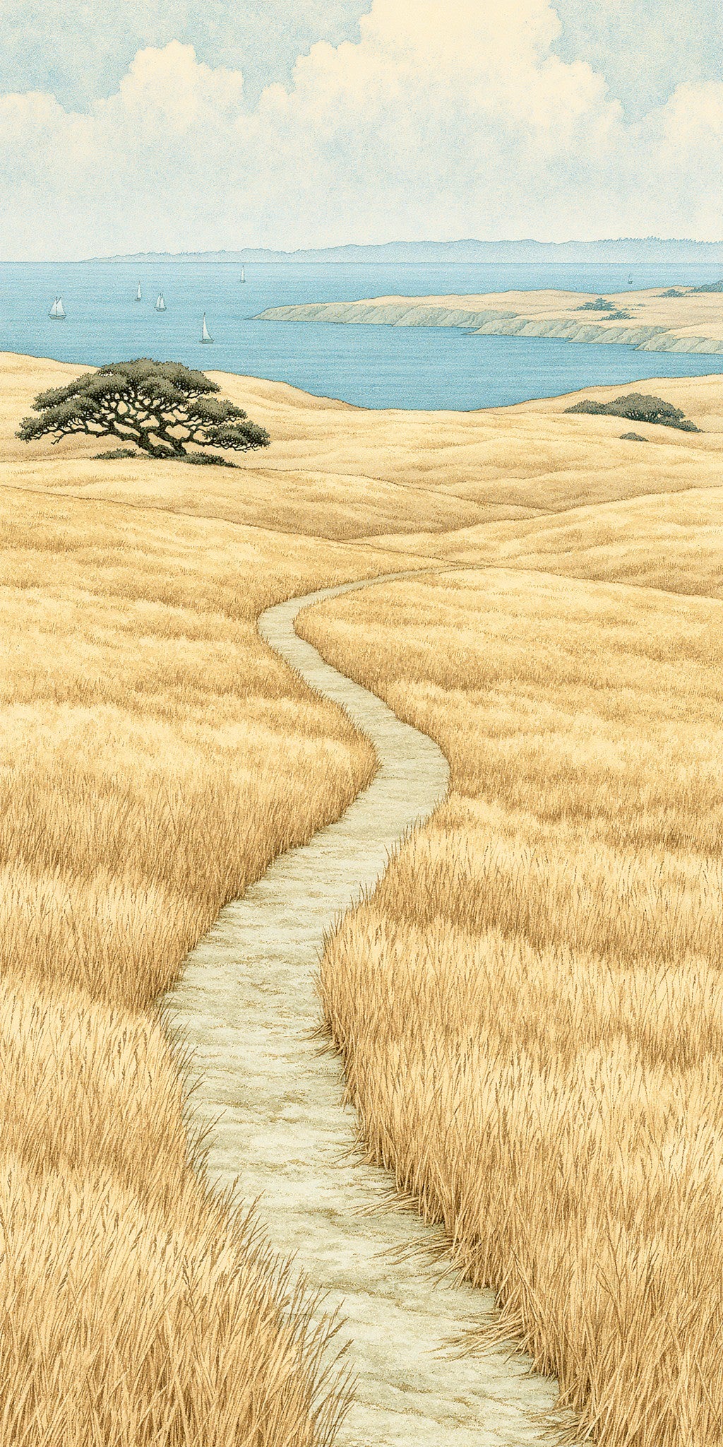 Frary Peak Trail Island — full design art