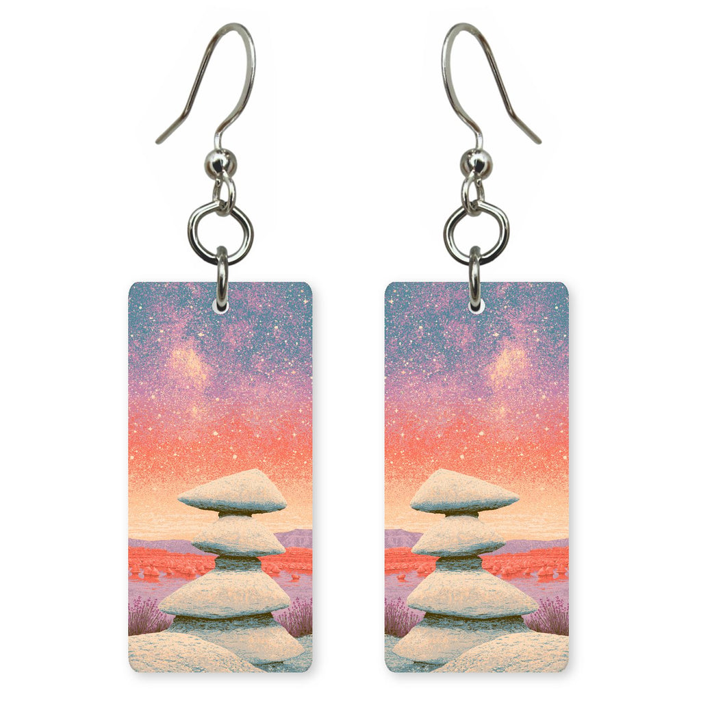 Goblin Valley Milky Way — She's Choosing earrings, shown as a pair