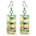 Goblin Hoodoos Text Utah — She's Choosing earrings, shown as a pair