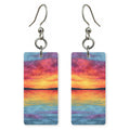Great Salt Lake Sunset — She's Choosing earrings, shown as a pair