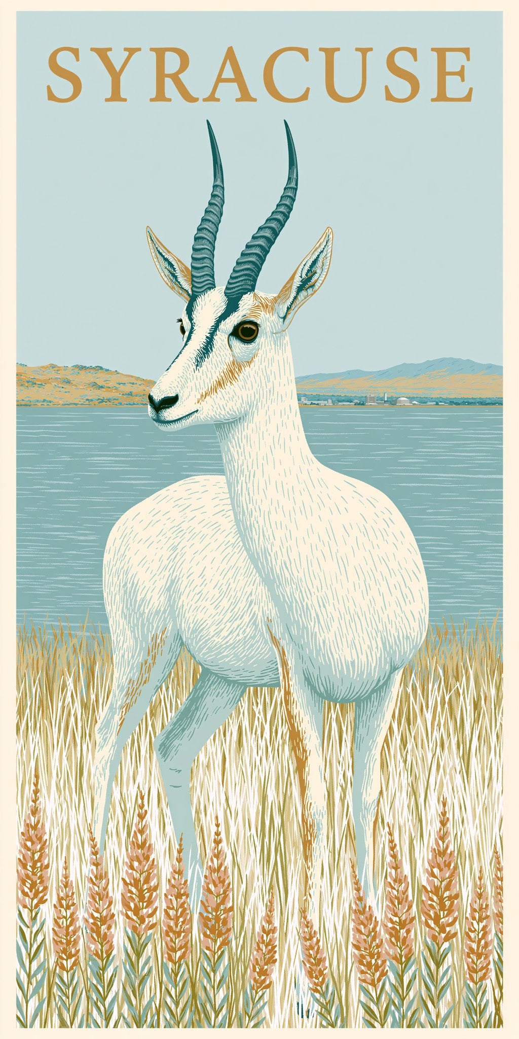 Antelope Island Text Syracuse — full design art
